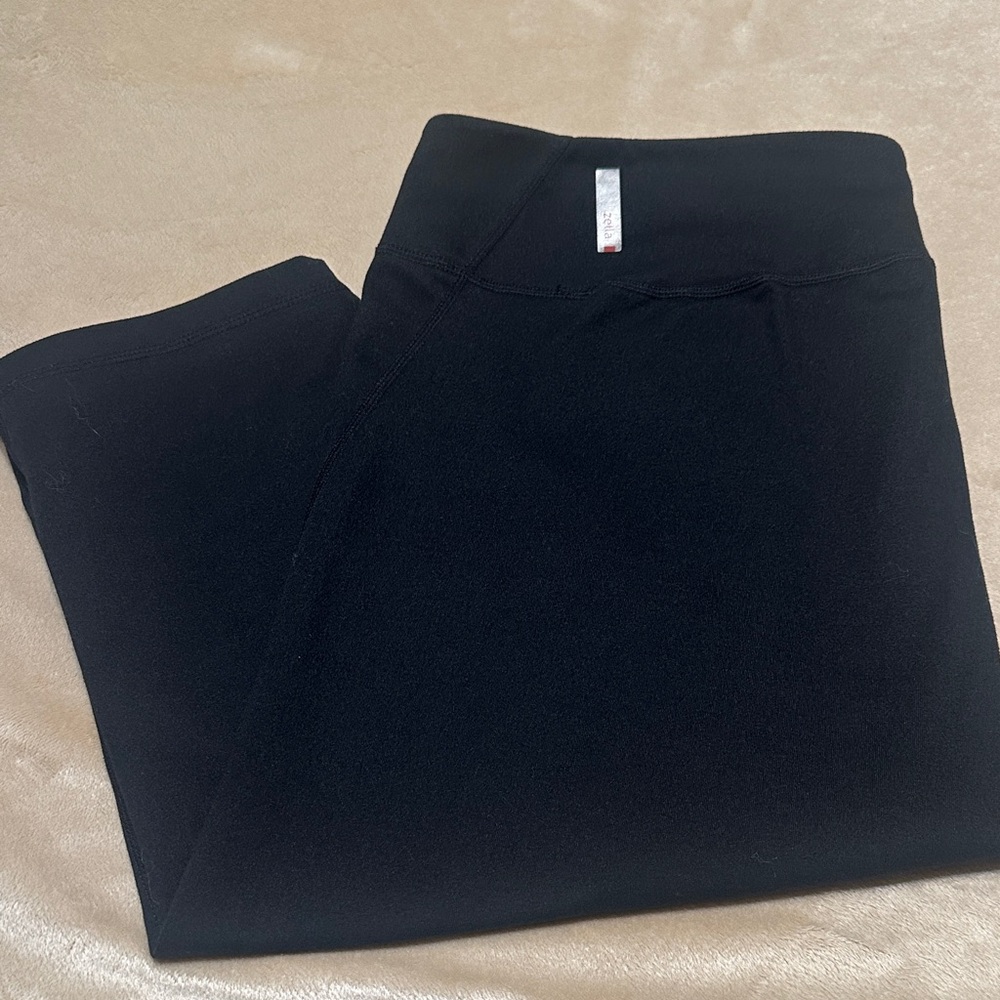 Zella Black Live In High Waist Crop Leggings - Size 1X / XL